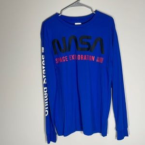 Blue NASA Long Sleeve Shirt Men’s Large